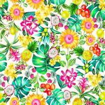 Tecido Acquablock Karsten Impermeável Frutas da Estação - 1,40m de Largura Tecido Acquablock Karsten Impermeável Frutas da Estação - 1,40m de Largura