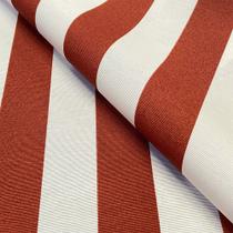 Tecido Acquablock Karsten Impermeável Listrado Ferrugem - 1,40m de Largura