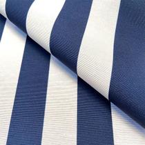 Tecido Acquablock Karsten Impermeável Listrado Marinho - 1,40m de Largura