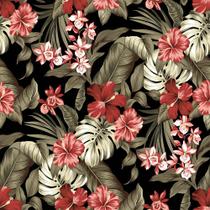 Tecido Acquablock Karsten Impermeável Maui Preto Branco - 1,40m de Largura