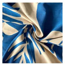 Tecido alfaiataria liocel estampado 1.50mts/larg cor azul c/palha metro Tecido alfaiataria liocel estampado 1.50mts/larg cor azul c/palha metro