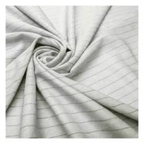 Tecido alfaiataria risca de giz 1,50 largura gelo metro