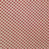 Tecido Algodão Xadrez Pequeno Branco e Vermelho 50cm x 1,40m
