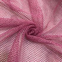 Tecido Arrastão com Glitter 100% Poliester Rosa Tecido Arrastão com Glitter 100% Poliester Rosa