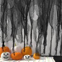 Tecido assustador de Halloween RunNico 400 cm x 85 cm Tecido assustador de Halloween RunNico 400 cm x 85 cm