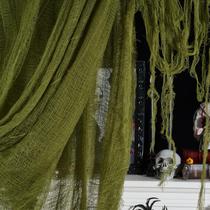 Tecido assustador de Halloween ZYP 800 x 200 cm verde poliéster-algodão Tecido assustador de Halloween ZYP 800 x 200 cm verde poliéster-algodão