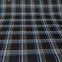 Tecido Automotivo Tear Gol Gti Xadrez Preto Com Azul Tecido Automotivo Tear Gol Gti Xadrez Preto Com Azul