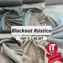 Tecido Blackout Blecaute Rúistico (1m x 2,8m largura) Tecido para cortina Veda Luz