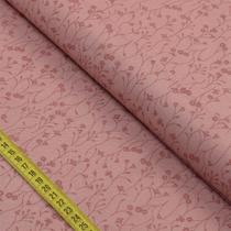 Tecido Blend de Linho Para Patchwork - Flores com Raminhos Rose Blush (0,50x1,50) Tecido Blend de Linho Para Patchwork - Flores com Raminhos Rose Blush (0,50x1,50)