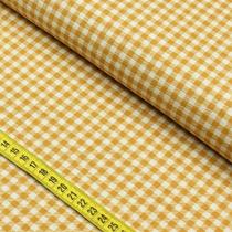 Tecido Blend de Linho para Patchwork - Xadrez Mostarda cor 05 (0,50x1,50)