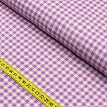 Tecido Blend de Linho para Patchwork - Xadrez Roxo cor 08 (0,50x1,50)