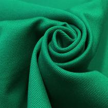 Tecido Brim Paquetá Verde Bandeira Liso - 1,65m de Largura