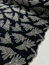 Tecido Cambraia de Linho bordada (1m x 1,3m)