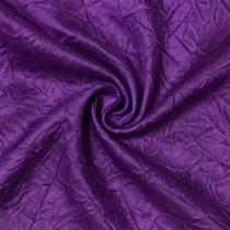 Tecido Cetim Amassado Roxo Uva - 2,80m de Largura