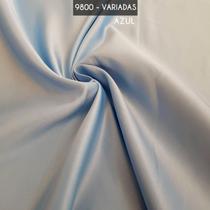 Tecido Cetim Bucol Italiano 100% Poliester Azul Tecido Cetim Bucol Italiano 100% Poliester Azul