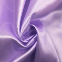 Tecido Cetim Charmousse Liso 100% Poliéster Lilás 5,0X1,47Mt