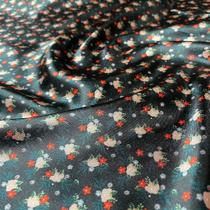 Tecido Cetim Estampa Florzinhas 1,40m para Roupas Femininas e Decorações Tecido Cetim Estampa Florzinhas 1,40m para Roupas Femininas e Decorações