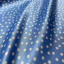 Tecido Cetim Estampado Bolinhas 1,40m Para Vestidos e Saias de Cetim