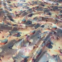 Tecido Cetim Estampado Digital Borboletas 3D - 1,40m Decorações Festas Cenários Tecido Cetim Estampado Digital Borboletas 3D - 1,40m Decorações Festas Cenários