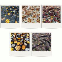 Tecido Cetim Estampado Halloween Abóbora 1,40m Dia das Bruxas Caveira Mexicana Tecido Cetim Estampado Halloween Abóbora 1,40m Dia das Bruxas Caveira Mexicana