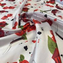 Tecido Cetim Estampado Maria Navalha 1,40m para Umbanda e Fantasia Religiosa Tecido Cetim Estampado Maria Navalha 1,40m para Umbanda e Fantasia Religiosa