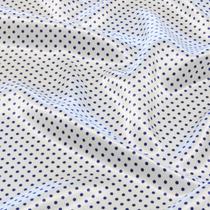 Tecido Cetim Estampado Poa Bolinha 1,40m Largura Azul Royal