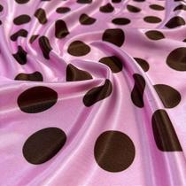 Tecido Cetim Estampado Poá em Diversas Cores para Fantasias e Festas - 1,40m - Oasis Tecidos