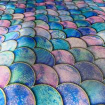 Tecido Cetim Estampado Sereia Digital 1,40m para Artesanatos e Decorações Tecido Cetim Estampado Sereia Digital 1,40m para Artesanatos e Decorações