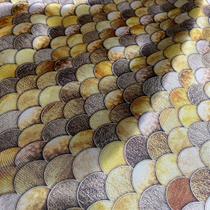 Tecido Cetim Estampado Sereia Digital 1,40m para Artesanatos e Decorações Tecido Cetim Estampado Sereia Digital 1,40m para Artesanatos e Decorações