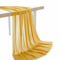 Tecido Chiffon MDS 112 cm de Largura Dourado Pacote com 10 Jardas Tecido Chiffon MDS 112 cm de Largura Dourado Pacote com 10 Jardas