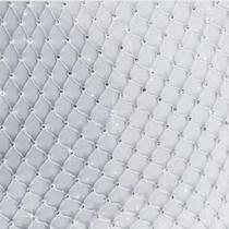 Tecido com Strass Pedrinhas Brilhantes Branco - 1 Metro