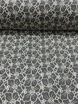 Tecido Couro Bordado (1m x 1,4m)