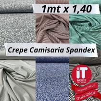 Tecido Crepe Camisaria Spandex (1m x 1,4m) Tecido Crepe Camisaria Spandex (1m x 1,4m)