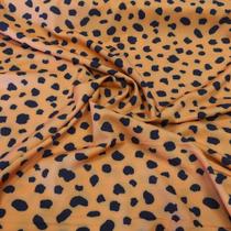 Tecido Crepe Estampado Floral com Elastano 1mx1.40m para Vestidos e Saias