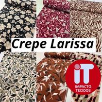 Tecido Crepe Larissa estampado 1 metro x 1,50