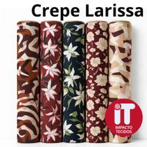 Tecido Crepe Larissa estampado 1 metro x 1,50