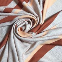 Tecido crepe madame bege/terracota /salmon metro