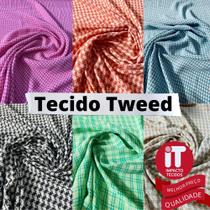 Tecido Crepe Tweed 1mt x 1,50m largura