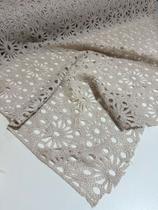 Tecido Crochê Zara Artesanal 50cm x 1,3m