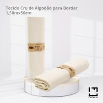 Tecido Cru de Algodão para Bordar Fischer 1,50mx50cm