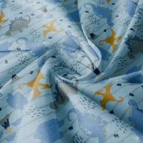 Tecido Cueiro Flanela Bebê Estampado 1mX80cm