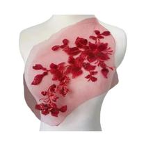 Tecido De Bordado Com Lantejoulas Em 3D 28x16CM Aplique De Renda Para Vestido Com Pérolas