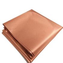 Tecido de cobre que bloqueia RFID/RF e reduz a proteção EMF/EMI Tecido condutor para medidores inteligentes evita radiação/sinalização/Wi-Fi, cor dourada de 197 x 43" polegadas com fita adesiva condutora gratuita de 40" L Tecido de cobre que bloqueia RFID/RF e reduz a proteção EMF/EMI Tecido condutor para medidores inteligentes evita radiação/sinalização/Wi-Fi, cor dourada de 197 x 43" polegadas com fita adesiva condutora gratuita de 40" L