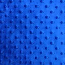 Tecido de fleece peluciado azul macio com bolinhas em relevo, 152 cm de largura Tecido de fleece peluciado azul macio com bolinhas em relevo, 152 cm de largura