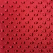 Tecido de fleece plush com bolinhas em relevo, 152 cm de largura, vermelho Tecido de fleece plush com bolinhas em relevo, 152 cm de largura, vermelho