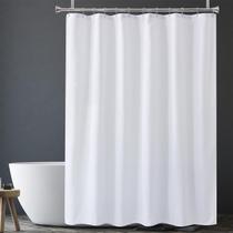 Tecido de forro de banho impermeável Amazer White 180x180cm Tecido de forro de banho impermeável Amazer White 180x180cm