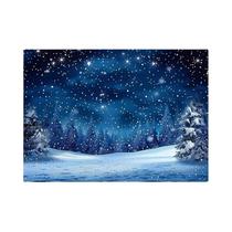 Tecido De Fundo Em Poliéster Com Cena De Neve De Véspera De Natal Para Decoração De Sala De Estar E Tecido De Fundo Em Poliéster Com Cena De Neve De Véspera De Natal Para Decoração De Sala De Estar E