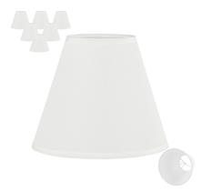 Tecido de linho branco Chandelier Shades Doraloko 6x15x12cm, pacote com 6