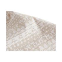 Tecido De Linho E Algodão Com Estampa De Floco De Neve De Cervo 45x145cm, Resistente a Rugas Para