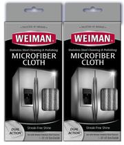 Tecido de microfibra Weiman para aço inoxidável (pacote com 2)